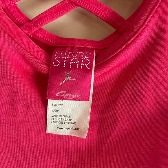 Leotard Hot Pink - Capezio Future Star - SM/CH - Ballet Dance Gymnastics - Picture 8 of 8